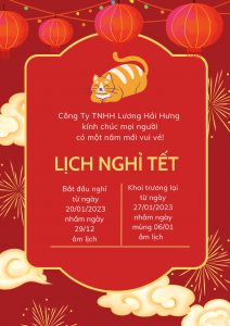 Thông Báo Lịch Nghỉ Tết Nguyên Đán