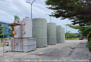 Bồn Chứa Hóa Chất HCL Bằng Vật Liệu Composite FRP