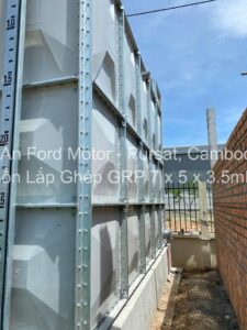 DỰ ÁN BỒN LẮP GHÉP GRP CHO NHÀ MÁY FORD MOTOR TẠI PURSAT, CAMPUCHIA