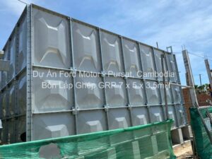 DỰ ÁN BỒN LẮP GHÉP GRP CHO NHÀ MÁY FORD MOTOR TẠI PURSAT, CAMPUCHIA